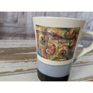 Gryphonware abstract mug cup‎ tea coffee handle cer